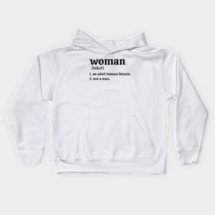 Definition Of Woman Kids Hoodie